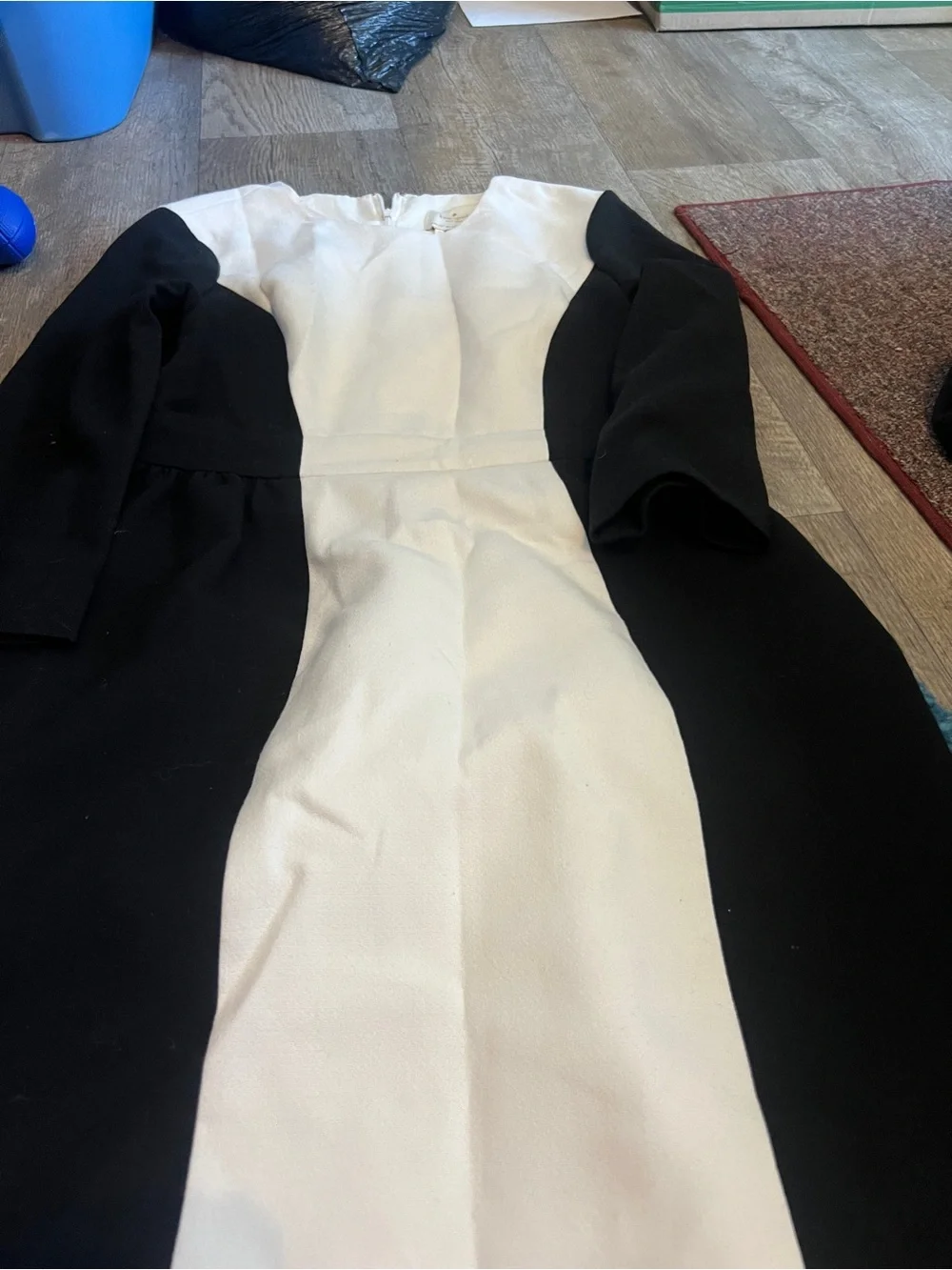 Kate spade black and white colorblock dress size 8